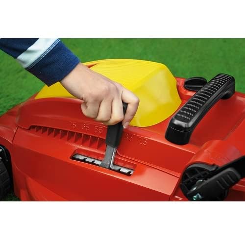 FIELDSTAR with Wolf Garten 18Bkejs2650 1400W 3500 RPM Electric 3-in-1 Push Lawn Mower with Soft Grip Handle,13 Inch Winged Blade,Maximum Mowing Area 250 Metre Square,30 L Grass Catcher Capacity