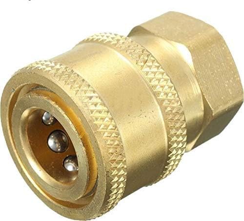 Fieldstar Plastic Adjustable Foam Cannon 1 Liter Bottle Snow Foam Lance, Brass Thread with 1/4" Quick Connector Foam Blaster for Pressure Gun (Compatible with JPT, STARQ, RESQTECH Pressure Washer)