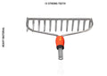 Fieldstar Multi-Star Heavy Duty Garden Rake, Model 12 Teeth (Garden Rake 12 Teeth)