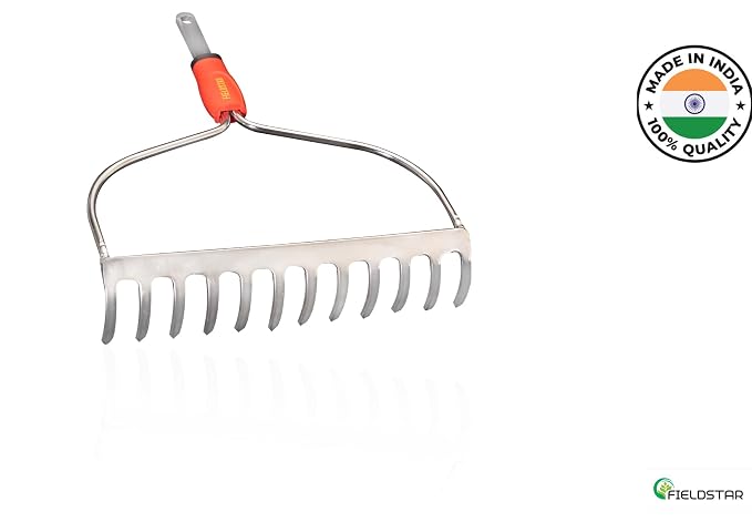Fieldstar Multi-Star Heavy Duty Garden Rake, Model 12 Teeth (Garden Rake 12 Teeth)