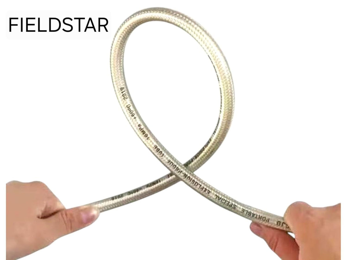 Fieldstar Premium Golden Pressure Washer Hose Pipe Upto 3500 Psi Molded Pipe (8 metre SUITABLE for STARQ, VANTRO, AIMEX, GAOCHENG, AGARO, SHAKTI) 8 metre
