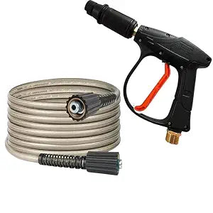 Fieldstar Premium Pressure Washer Gun Combo Golden – Compatible with JPT, STARQ, RESQTECH | Includes 8 Meter Hose Pipe | High-Performance Spray Gun for Car & Home Cleaning