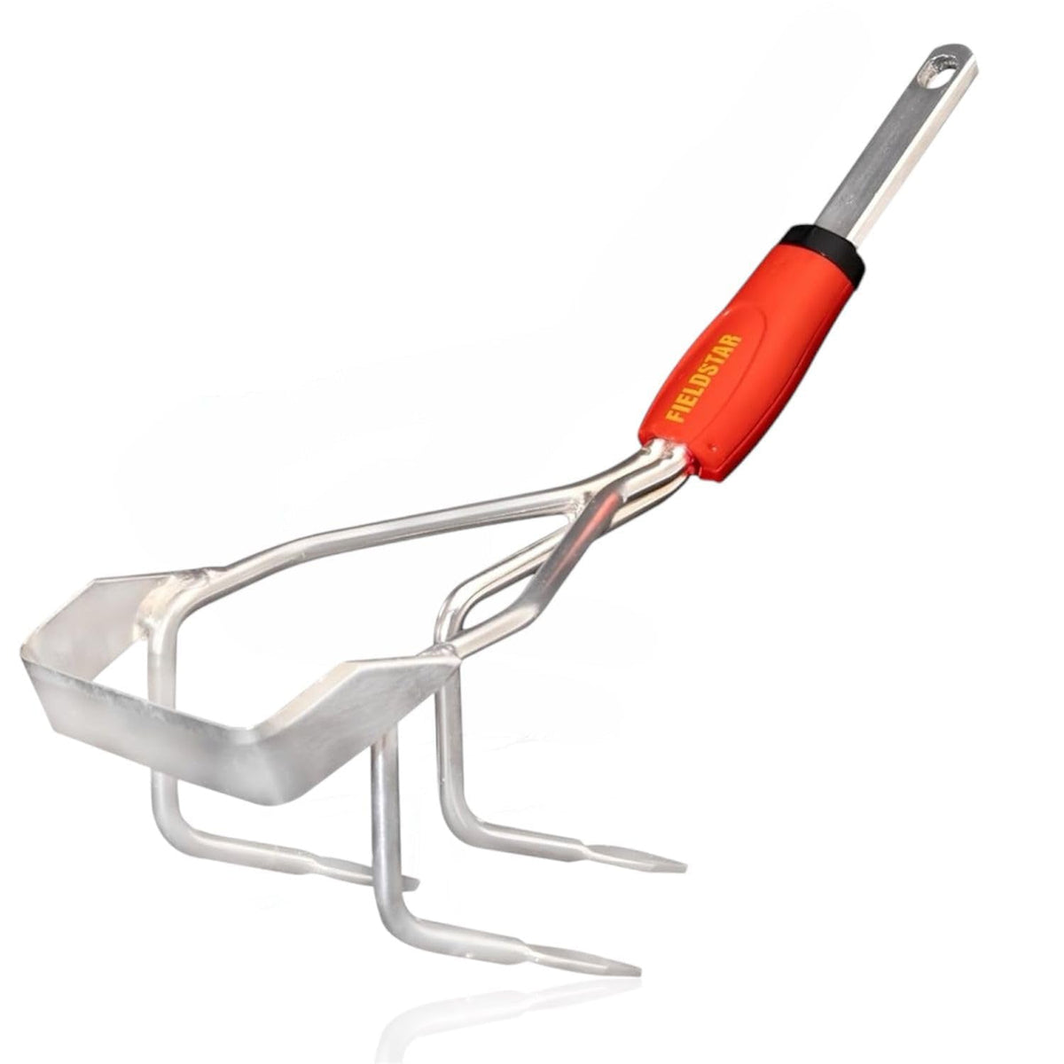Fieldstar 3-Piece Gardening Tool Attachment Set with 4 Ft Handle | Heavy-Duty Iron Hoe Kit for Cultivating, Weeding & Ridging | Interchangeable Heads | Made in India