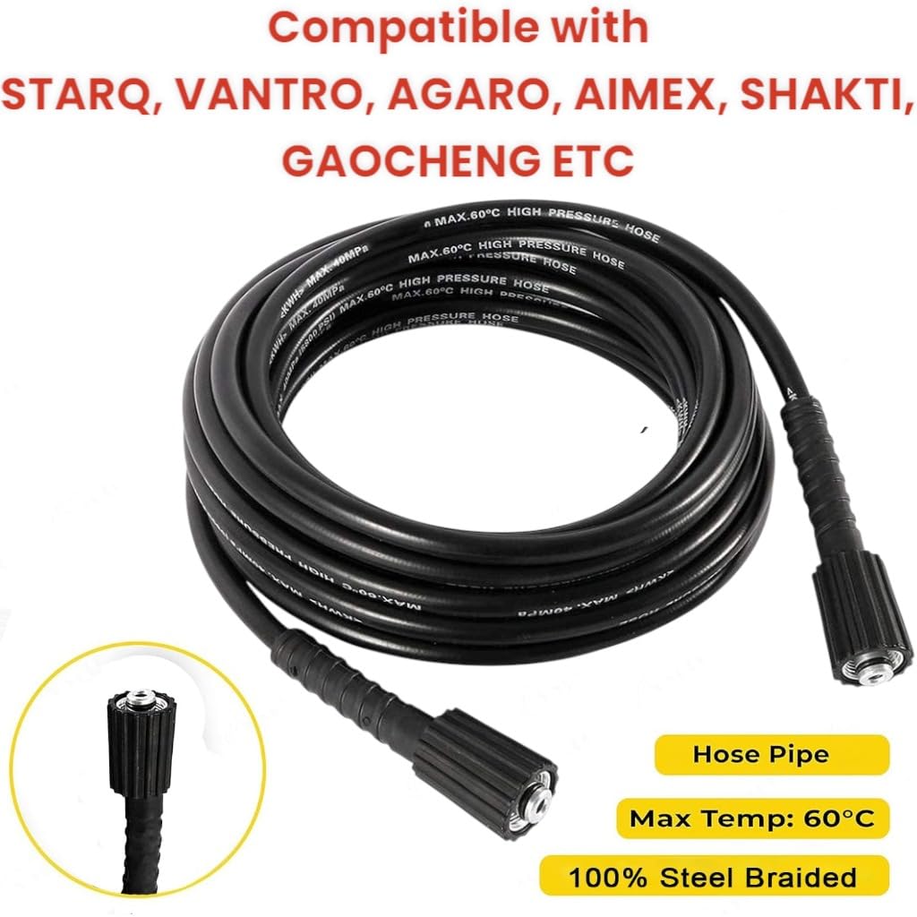 Fieldstar High-Pressure Washer Hose Pipe – 8 Metre