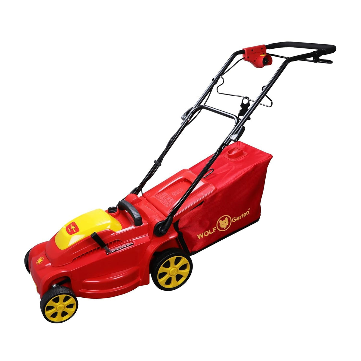 FIELDSTAR with Wolf Garten 18Bkmjl2650 1800W 3500 RPM Electric 3-in-1 Lawn Mower,16 Inch Winged Blade,Maximum Mowing Area 450 Metre Square,Soft Grip Handle,45 L Grass Catcher