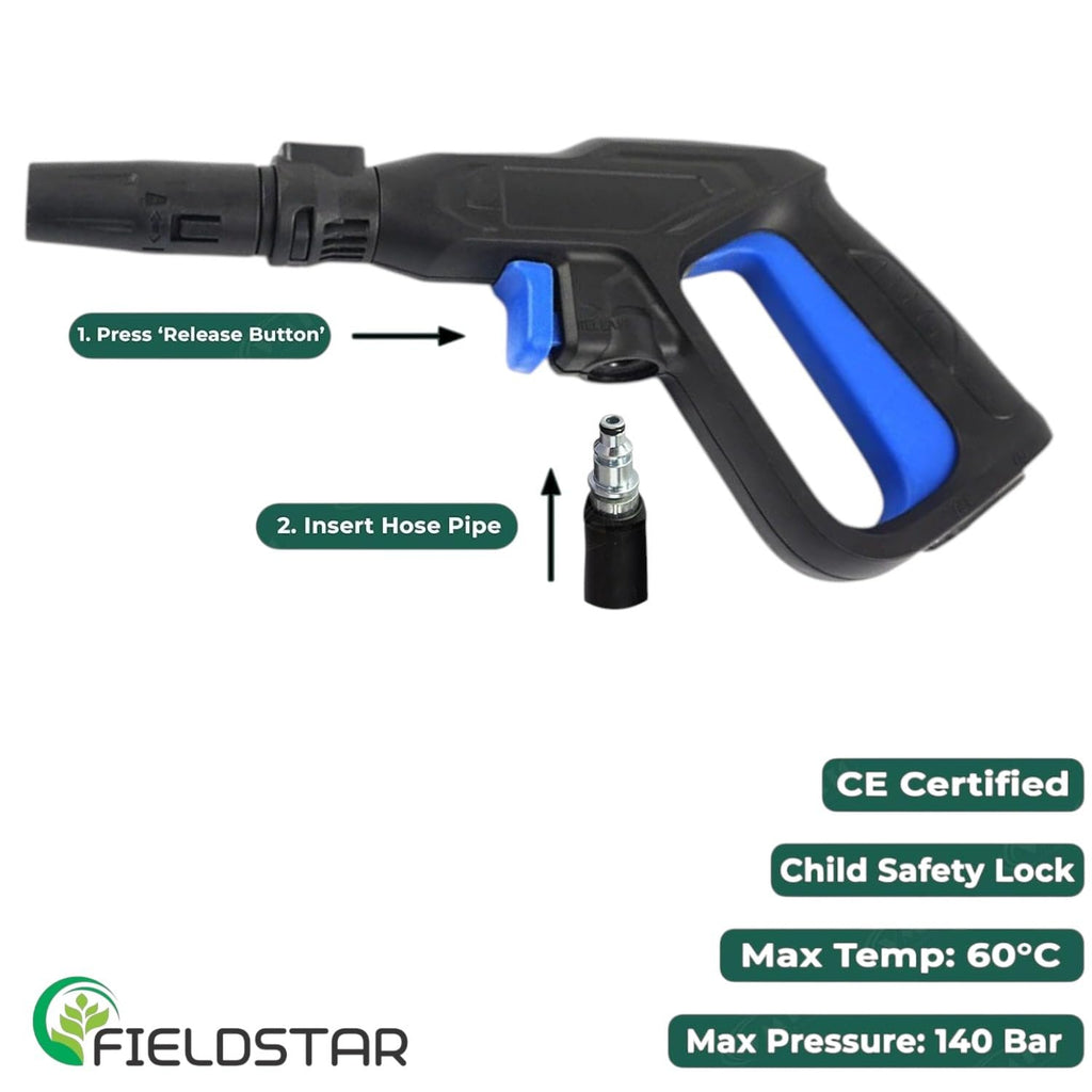 Fieldstar Professional Pressure Washer Gun Combo with 8M Hose
