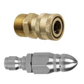 Fieldstar Premium Quick Connector Rotary Nozzle for Gutter, Sewer & Drain Cleaning | Fits JPT, Starq, Resqtech, Agaro, Shakti & More