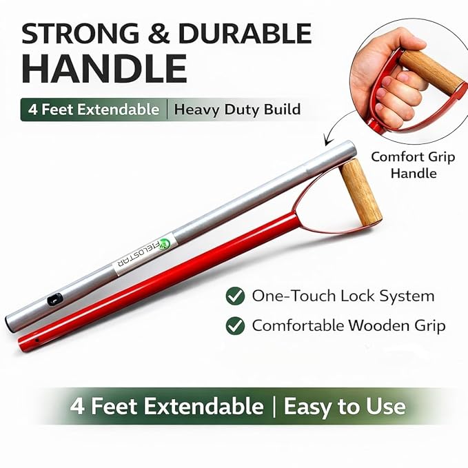 Fieldstar Soil Miller/Crumbler Made in India (with 120cm/ 4feet Heavy Handle)
