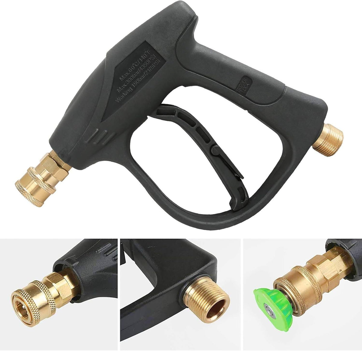 Fieldstar High Pressure Washer Gun with 5 Quick-Connect Nozzles