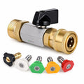Fieldstar Pressure Washer Nozzle Kit – 5 Spray Nozzles with M22 to 1/4" Quick Connect