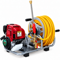 Fieldstar Petrol High Pressure Washer with Heavy-Duty Hose Reel & Spray Gun – Portable Power Cleaning Machine