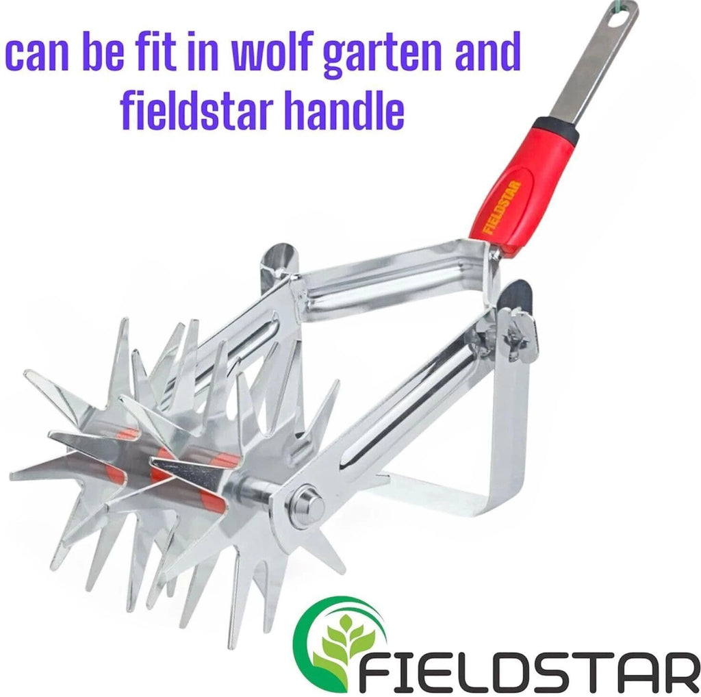 Fieldstar Multi Star Push Pull Weeder/Soil Miller/Crumbler Without Handle (Silver) (DA-S) Garden Tool Kit (1 Tools)